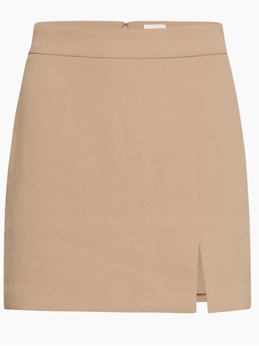 Aritzia Wilfred Patio Mini Skirt High Waisted Tan Beige Size 16 XL Great Cond.